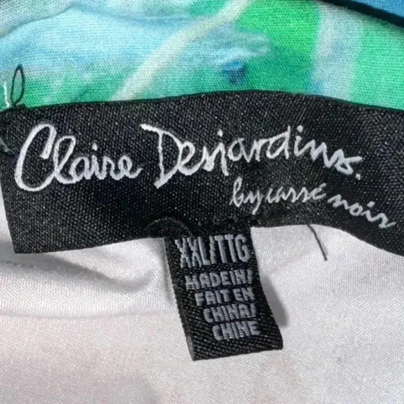 Clair Desjardins abstract art jacket.  Worn 4x.  Smoke free home. - Picture 2 of 3